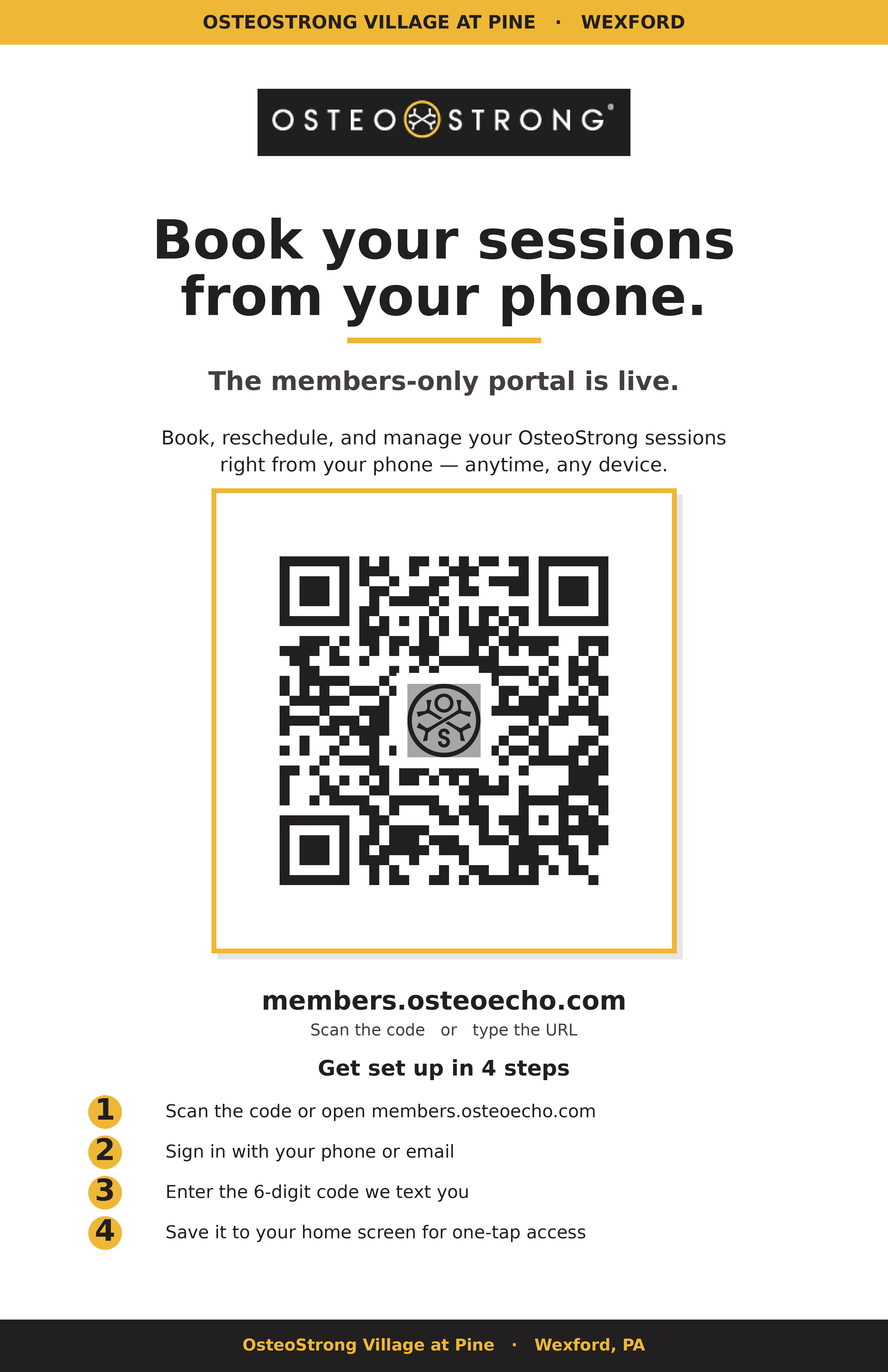 Members Portal flyer preview